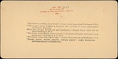 [Pair of Stereograph Views of General Jacob S. Coxey's Army of the Unemployed], J. F. Jarvis (American), Albumen silver prints