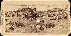 [Pair of Stereograph Views of General Jacob S. Coxey's Army of the Unemployed], J. F. Jarvis (American), Albumen silver prints