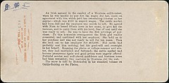 [Group of 11 Stereograph Views of Cowboys], European and American Views, Albumen silver prints