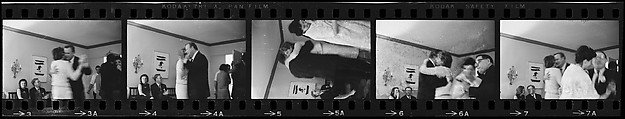 [39 Portraits of Eliza Hobson, Robert Motherwell, Helen Frankenthaler, and Others], Walker Evans (American, St. Louis, Missouri 1903–1975 New Haven, Connecticut), Film negative; Gelatin silver print
