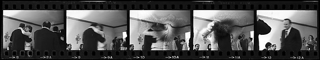[39 Portraits of Eliza Hobson, Robert Motherwell, Helen Frankenthaler, and Others], Walker Evans (American, St. Louis, Missouri 1903–1975 New Haven, Connecticut), Film negative; Gelatin silver print