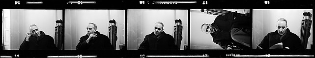 [20 Portraits of Lionel Trilling-IN 35MM DAMAGED NEGS BOX], Walker Evans (American, St. Louis, Missouri 1903–1975 New Haven, Connecticut), Film negative