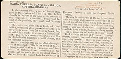 [Group of 5 Stereograph Views of Austria], Franz Richard Unterberger (Austrian), Albumen silver prints