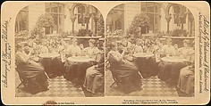 [Group of 4 Stereograph Views of Berlin Beer Gardens], Strohmeyer & Wyman (American), Albumen silver prints