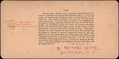 [Group of 4 Stereograph Views of Berlin Beer Gardens], Strohmeyer &amp; Wyman (American), Albumen silver prints