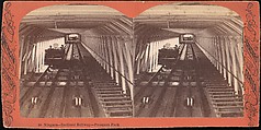[Group of 3 Stereograph Views of Bridges and Railways at Niagara], American Scenery (American), Albumen silver prints