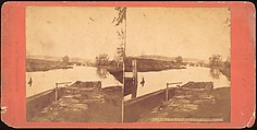 [Group of 5 Stereograph Views of Canals], Unknown (American), Albumen silver prints