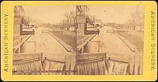 [Group of 5 Stereograph Views of Canals], Unknown (American), Albumen silver prints