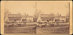 [Group of 9 Stereograph Views of Carriages, Stagecoaches, and Wagons], Unknown (American), Albumen silver prints
