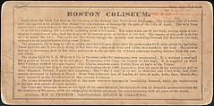 [Group of 11 Stereograph Views of the 1869 and 1872 World Peace Jubilees, Boston, Massachusetts, United States of America], Charles Pollock (American), Albumen silver prints