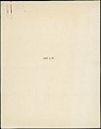 [38 Manuscripts, Typescripts, Carbon Copies of Translations from French by Walker Evans of Gourmont, Baudelaire, Radiguet, Cendrars, Cocteau, Larbaud, Gide, Lautréamont, Dottin, and Others], Walker Evans (American, St. Louis, Missouri 1903–1975 New Haven, Connecticut), Pencil/ink on paper