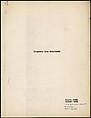[38 Manuscripts, Typescripts, Carbon Copies of Translations from French by Walker Evans of Gourmont, Baudelaire, Radiguet, Cendrars, Cocteau, Larbaud, Gide, Lautréamont, Dottin, and Others], Walker Evans (American, St. Louis, Missouri 1903–1975 New Haven, Connecticut), Pencil/ink on paper