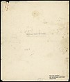 [38 Manuscripts, Typescripts, Carbon Copies of Translations from French by Walker Evans of Gourmont, Baudelaire, Radiguet, Cendrars, Cocteau, Larbaud, Gide, Lautréamont, Dottin, and Others], Walker Evans (American, St. Louis, Missouri 1903–1975 New Haven, Connecticut), Pencil/ink on paper