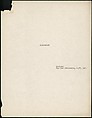 [38 Manuscripts, Typescripts, Carbon Copies of Translations from French by Walker Evans of Gourmont, Baudelaire, Radiguet, Cendrars, Cocteau, Larbaud, Gide, Lautréamont, Dottin, and Others], Walker Evans (American, St. Louis, Missouri 1903–1975 New Haven, Connecticut), Pencil/ink on paper