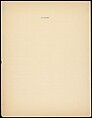 [16 Manuscripts, Typescripts, and Carbon Copies of Personal Essays Submitted as Homework Assignments in French for "Cours de Civilisation Française" at Collège de France, Paris], Walker Evans (American, St. Louis, Missouri 1903–1975 New Haven, Connecticut), Pencil/ink on paper