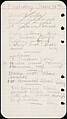 [73 Manuscripts, Typescripts, Carbons From the 1960s-70s: Van Vechten Portrait Session, Lyric Documentary Project, Yale Lecture Notes, Sale of Agee Manuscripts, MFA and Yale Exhibitions, Caroline Freud, and Personal Writing], Walker Evans (American, St. Louis, Missouri 1903–1975 New Haven, Connecticut), Pencil/ink on paper