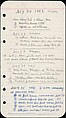 [73 Manuscripts, Typescripts, Carbons From the 1960s-70s: Van Vechten Portrait Session, Lyric Documentary Project, Yale Lecture Notes, Sale of Agee Manuscripts, MFA and Yale Exhibitions, Caroline Freud, and Personal Writing], Walker Evans (American, St. Louis, Missouri 1903–1975 New Haven, Connecticut), Pencil/ink on paper