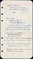 [73 Manuscripts, Typescripts, Carbons From the 1960s-70s: Van Vechten Portrait Session, Lyric Documentary Project, Yale Lecture Notes, Sale of Agee Manuscripts, MFA and Yale Exhibitions, Caroline Freud, and Personal Writing], Walker Evans (American, St. Louis, Missouri 1903–1975 New Haven, Connecticut), Pencil/ink on paper