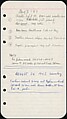 [73 Manuscripts, Typescripts, Carbons From the 1960s-70s: Van Vechten Portrait Session, Lyric Documentary Project, Yale Lecture Notes, Sale of Agee Manuscripts, MFA and Yale Exhibitions, Caroline Freud, and Personal Writing], Walker Evans (American, St. Louis, Missouri 1903–1975 New Haven, Connecticut), Pencil/ink on paper