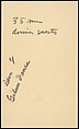 [73 Manuscripts, Typescripts, Carbons From the 1960s-70s: Van Vechten Portrait Session, Lyric Documentary Project, Yale Lecture Notes, Sale of Agee Manuscripts, MFA and Yale Exhibitions, Caroline Freud, and Personal Writing], Walker Evans (American, St. Louis, Missouri 1903–1975 New Haven, Connecticut), Pencil/ink on paper