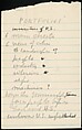 [73 Manuscripts, Typescripts, Carbons From the 1960s-70s: Van Vechten Portrait Session, Lyric Documentary Project, Yale Lecture Notes, Sale of Agee Manuscripts, MFA and Yale Exhibitions, Caroline Freud, and Personal Writing], Walker Evans (American, St. Louis, Missouri 1903–1975 New Haven, Connecticut), Pencil/ink on paper