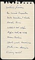 [73 Manuscripts, Typescripts, Carbons From the 1960s-70s: Van Vechten Portrait Session, Lyric Documentary Project, Yale Lecture Notes, Sale of Agee Manuscripts, MFA and Yale Exhibitions, Caroline Freud, and Personal Writing], Walker Evans (American, St. Louis, Missouri 1903–1975 New Haven, Connecticut), Pencil/ink on paper