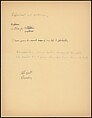 [73 Manuscripts, Typescripts, Carbons From the 1960s-70s: Van Vechten Portrait Session, Lyric Documentary Project, Yale Lecture Notes, Sale of Agee Manuscripts, MFA and Yale Exhibitions, Caroline Freud, and Personal Writing], Walker Evans (American, St. Louis, Missouri 1903–1975 New Haven, Connecticut), Pencil/ink on paper