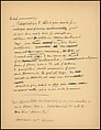 [73 Manuscripts, Typescripts, Carbons From the 1960s-70s: Van Vechten Portrait Session, Lyric Documentary Project, Yale Lecture Notes, Sale of Agee Manuscripts, MFA and Yale Exhibitions, Caroline Freud, and Personal Writing], Walker Evans (American, St. Louis, Missouri 1903–1975 New Haven, Connecticut), Pencil/ink on paper
