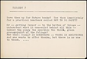 [73 Manuscripts, Typescripts, Carbons From the 1960s-70s: Van Vechten Portrait Session, Lyric Documentary Project, Yale Lecture Notes, Sale of Agee Manuscripts, MFA and Yale Exhibitions, Caroline Freud, and Personal Writing], Walker Evans (American, St. Louis, Missouri 1903–1975 New Haven, Connecticut), Pencil/ink on paper