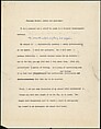 [73 Manuscripts, Typescripts, Carbons From the 1960s-70s: Van Vechten Portrait Session, Lyric Documentary Project, Yale Lecture Notes, Sale of Agee Manuscripts, MFA and Yale Exhibitions, Caroline Freud, and Personal Writing], Walker Evans (American, St. Louis, Missouri 1903–1975 New Haven, Connecticut), Pencil/ink on paper