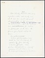 [73 Manuscripts, Typescripts, Carbons From the 1960s-70s: Van Vechten Portrait Session, Lyric Documentary Project, Yale Lecture Notes, Sale of Agee Manuscripts, MFA and Yale Exhibitions, Caroline Freud, and Personal Writing], Walker Evans (American, St. Louis, Missouri 1903–1975 New Haven, Connecticut), Pencil/ink on paper