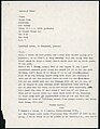 [73 Manuscripts, Typescripts, Carbons From the 1960s-70s: Van Vechten Portrait Session, Lyric Documentary Project, Yale Lecture Notes, Sale of Agee Manuscripts, MFA and Yale Exhibitions, Caroline Freud, and Personal Writing], Walker Evans (American, St. Louis, Missouri 1903–1975 New Haven, Connecticut), Pencil/ink on paper