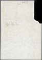 [73 Manuscripts, Typescripts, Carbons From the 1960s-70s: Van Vechten Portrait Session, Lyric Documentary Project, Yale Lecture Notes, Sale of Agee Manuscripts, MFA and Yale Exhibitions, Caroline Freud, and Personal Writing], Walker Evans (American, St. Louis, Missouri 1903–1975 New Haven, Connecticut), Pencil/ink on paper