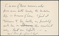 [73 Manuscripts, Typescripts, Carbons From the 1960s-70s: Van Vechten Portrait Session, Lyric Documentary Project, Yale Lecture Notes, Sale of Agee Manuscripts, MFA and Yale Exhibitions, Caroline Freud, and Personal Writing], Walker Evans (American, St. Louis, Missouri 1903–1975 New Haven, Connecticut), Pencil/ink on paper