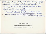 [73 Manuscripts, Typescripts, Carbons From the 1960s-70s: Van Vechten Portrait Session, Lyric Documentary Project, Yale Lecture Notes, Sale of Agee Manuscripts, MFA and Yale Exhibitions, Caroline Freud, and Personal Writing], Walker Evans (American, St. Louis, Missouri 1903–1975 New Haven, Connecticut), Pencil/ink on paper