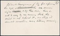 [73 Manuscripts, Typescripts, Carbons From the 1960s-70s: Van Vechten Portrait Session, Lyric Documentary Project, Yale Lecture Notes, Sale of Agee Manuscripts, MFA and Yale Exhibitions, Caroline Freud, and Personal Writing], Walker Evans (American, St. Louis, Missouri 1903–1975 New Haven, Connecticut), Pencil/ink on paper