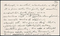 [73 Manuscripts, Typescripts, Carbons From the 1960s-70s: Van Vechten Portrait Session, Lyric Documentary Project, Yale Lecture Notes, Sale of Agee Manuscripts, MFA and Yale Exhibitions, Caroline Freud, and Personal Writing], Walker Evans (American, St. Louis, Missouri 1903–1975 New Haven, Connecticut), Pencil/ink on paper