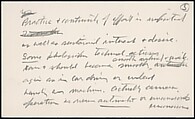 [73 Manuscripts, Typescripts, Carbons From the 1960s-70s: Van Vechten Portrait Session, Lyric Documentary Project, Yale Lecture Notes, Sale of Agee Manuscripts, MFA and Yale Exhibitions, Caroline Freud, and Personal Writing], Walker Evans (American, St. Louis, Missouri 1903–1975 New Haven, Connecticut), Pencil/ink on paper