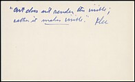 [73 Manuscripts, Typescripts, Carbons From the 1960s-70s: Van Vechten Portrait Session, Lyric Documentary Project, Yale Lecture Notes, Sale of Agee Manuscripts, MFA and Yale Exhibitions, Caroline Freud, and Personal Writing], Walker Evans (American, St. Louis, Missouri 1903–1975 New Haven, Connecticut), Pencil/ink on paper