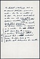 [73 Manuscripts, Typescripts, Carbons From the 1960s-70s: Van Vechten Portrait Session, Lyric Documentary Project, Yale Lecture Notes, Sale of Agee Manuscripts, MFA and Yale Exhibitions, Caroline Freud, and Personal Writing], Walker Evans (American, St. Louis, Missouri 1903–1975 New Haven, Connecticut), Pencil/ink on paper