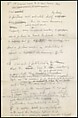 [73 Manuscripts, Typescripts, Carbons From the 1960s-70s: Van Vechten Portrait Session, Lyric Documentary Project, Yale Lecture Notes, Sale of Agee Manuscripts, MFA and Yale Exhibitions, Caroline Freud, and Personal Writing], Walker Evans (American, St. Louis, Missouri 1903–1975 New Haven, Connecticut), Pencil/ink on paper