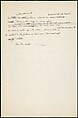 [73 Manuscripts, Typescripts, Carbons From the 1960s-70s: Van Vechten Portrait Session, Lyric Documentary Project, Yale Lecture Notes, Sale of Agee Manuscripts, MFA and Yale Exhibitions, Caroline Freud, and Personal Writing], Walker Evans (American, St. Louis, Missouri 1903–1975 New Haven, Connecticut), Pencil/ink on paper