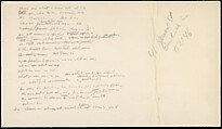 [73 Manuscripts, Typescripts, Carbons From the 1960s-70s: Van Vechten Portrait Session, Lyric Documentary Project, Yale Lecture Notes, Sale of Agee Manuscripts, MFA and Yale Exhibitions, Caroline Freud, and Personal Writing], Walker Evans (American, St. Louis, Missouri 1903–1975 New Haven, Connecticut), Pencil/ink on paper