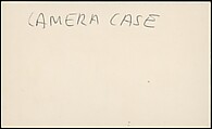[73 Manuscripts, Typescripts, Carbons From the 1960s-70s: Van Vechten Portrait Session, Lyric Documentary Project, Yale Lecture Notes, Sale of Agee Manuscripts, MFA and Yale Exhibitions, Caroline Freud, and Personal Writing], Walker Evans (American, St. Louis, Missouri 1903–1975 New Haven, Connecticut), Pencil/ink on paper