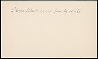 [73 Manuscripts, Typescripts, Carbons From the 1960s-70s: Van Vechten Portrait Session, Lyric Documentary Project, Yale Lecture Notes, Sale of Agee Manuscripts, MFA and Yale Exhibitions, Caroline Freud, and Personal Writing], Walker Evans (American, St. Louis, Missouri 1903–1975 New Haven, Connecticut), Pencil/ink on paper