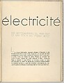 Électricité, Man Ray (American, Philadelphia, Pennsylvania 1890–1976 Paris), Photogravures
