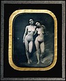 [Two Standing Female Nudes], Félix-Jacques-Antoine Moulin  French, Daguerreotype