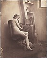 [Female Nude in Studio], Franck-François-Genès Chauvassaignes  French, Salted paper print from glass negative