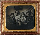 Boys Behind a Science Experiment, Unknown, Ambrotype