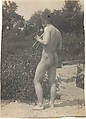 [Thomas Eakins, Nude, Playing Pipes], Thomas Eakins  American, Platinum print